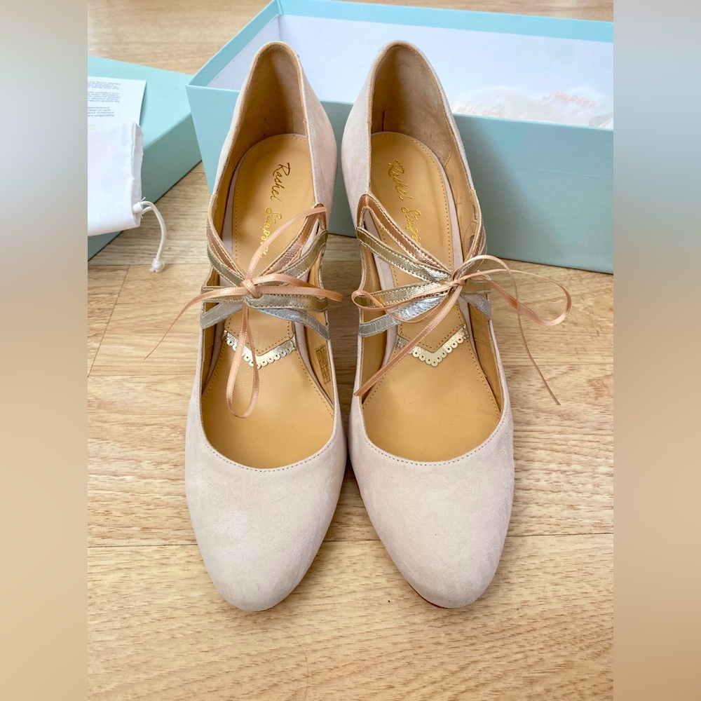 Rachel Simpson Octavia Blush Wedding Shoes Size 40